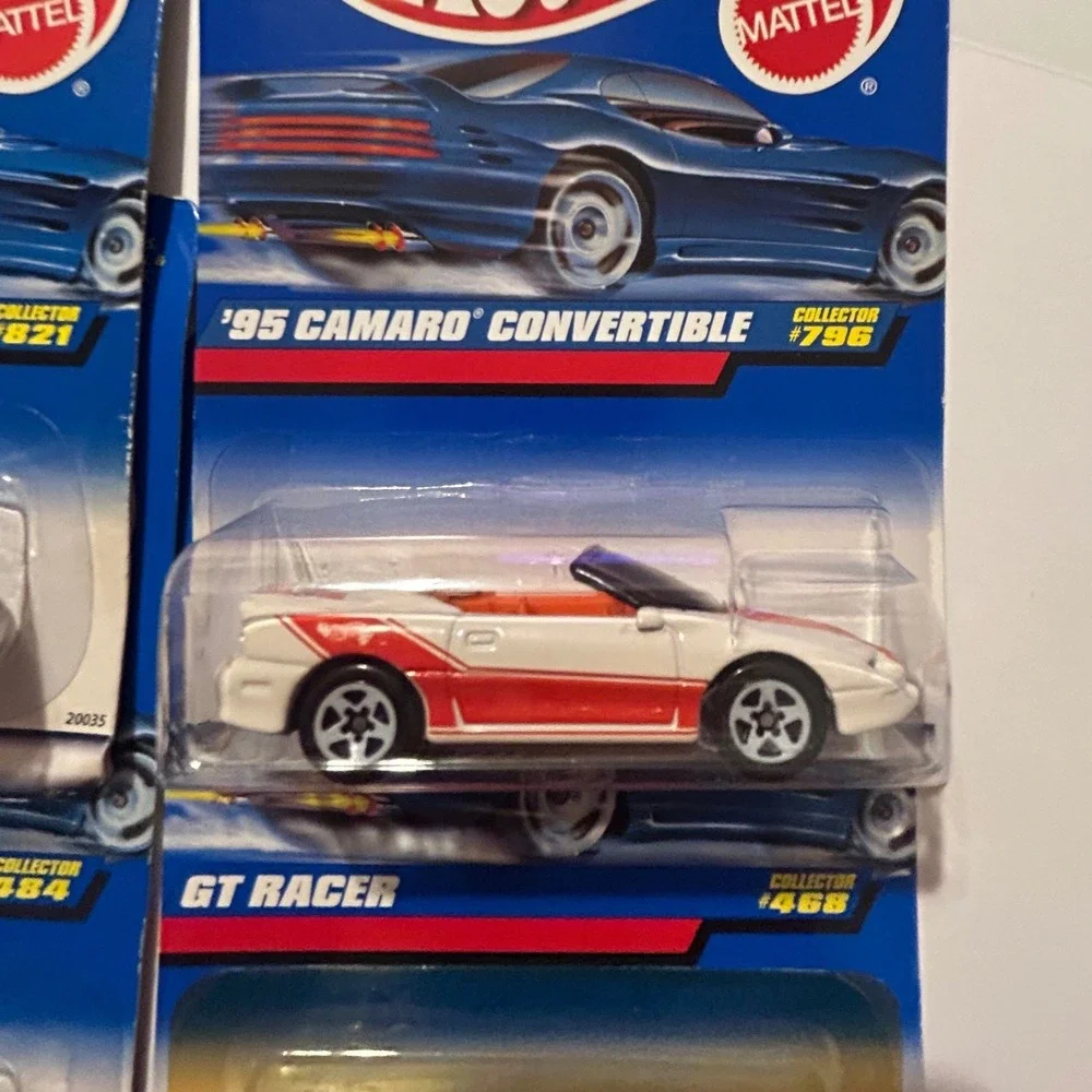 Hot Wheels VTG 90s Diecast Car Lot 96 Mustang 95 Camaro Grizzlor GT Racer 4pk